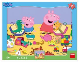 DINO - Peppa Pig Si Hrá 12 dielikov Doskové Tvary Puzzle