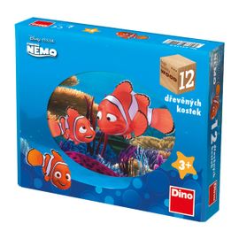 DINOTOYS - Drevené kocky Nemo 12 ks
