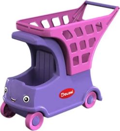 DOLONI - Detské auto s košíkom ružové