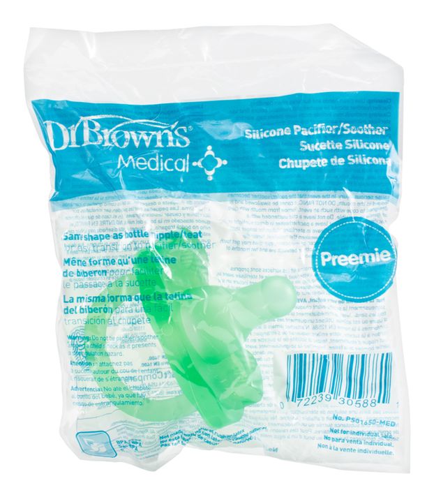 DR.BROWNS - Cumlík HappyPaci Medical Preemie zelený 1ks (PS01650-MED)