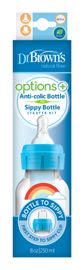 DR.BROWNS - Fľaša antikolik Options+ úzka 2v1 s náustkom 270ml plast modrá (SB8192)