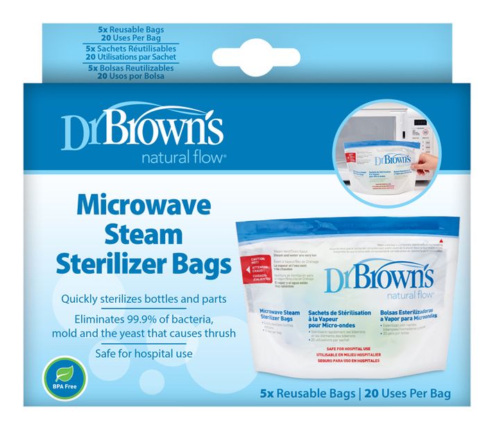 DR.BROWNS - Vrecká na sterilizáciu v mikrovlnnej rúre 5ks (D960)