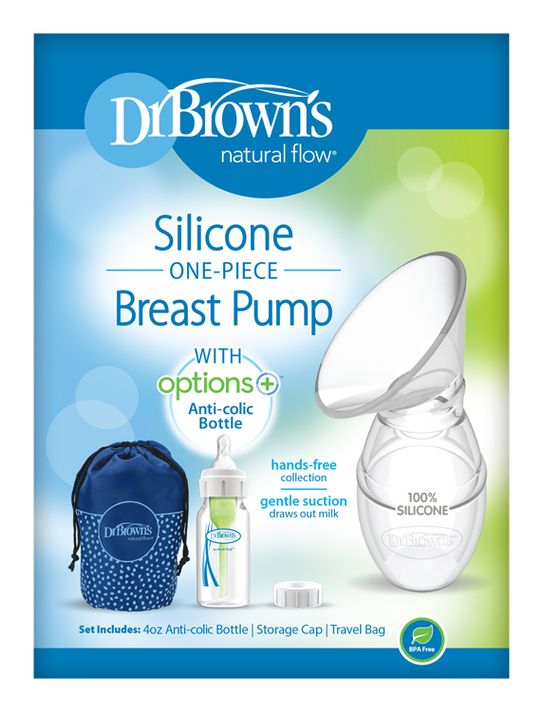 DR.BROWNS - Zberač materského mlieka jednodielny silikónový (BF015)