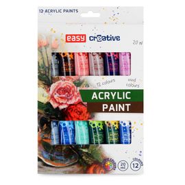 EASY - Akrylové farby 20 ml, 12 barev