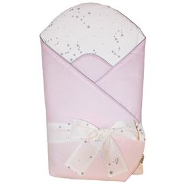 EKO - Zavinovačka bavlnená s potlačou a kokosovým vnútrom Light Pink 75x75 cm