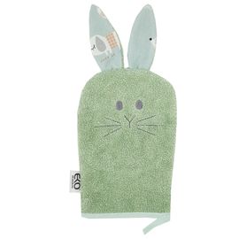 EKO - Žinka bavlnená s uškami Bunny Olive green 20x15 cm
