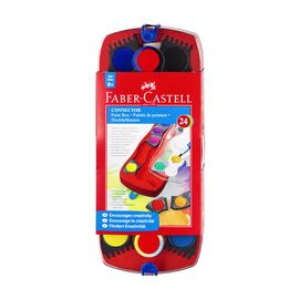 FABER CASTELL - Farby vodové Faber-Castell stavebnicové 24 farieb