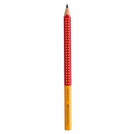 FABER CASTELL - Grafitová ceruzka Grip Jumbo / B oranžová/červená