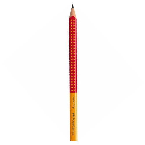 FABER CASTELL - Grafitová ceruzka Grip Jumbo / B oranžová/červená