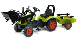 FALK - FALK Šliapací traktor 2040AM Claas s nakladačom a vlečkou