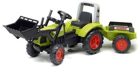 FALK - Šliapací traktor 1040AM Clas Arion 430 s nakladačom a vlečkou