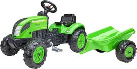 FALK - Šliapací traktor 2057L Country Farmer s prívesom - zelený
