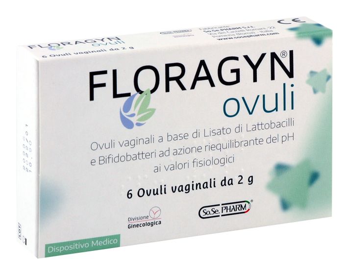 FLORAGYN - Vaginálne čapíky 6 ks