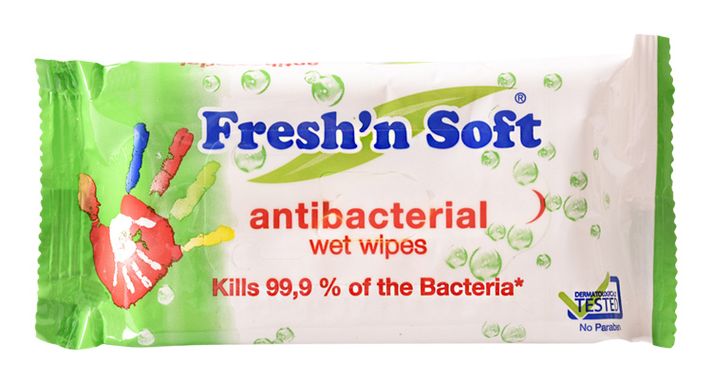 FRESH´N SOFT - Antibakteriálne vlhčené obrúsky 15 ks