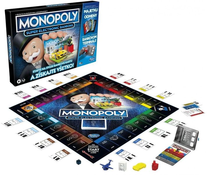 HASBRO - Monopoly Super elektronické bankovnictvo SK