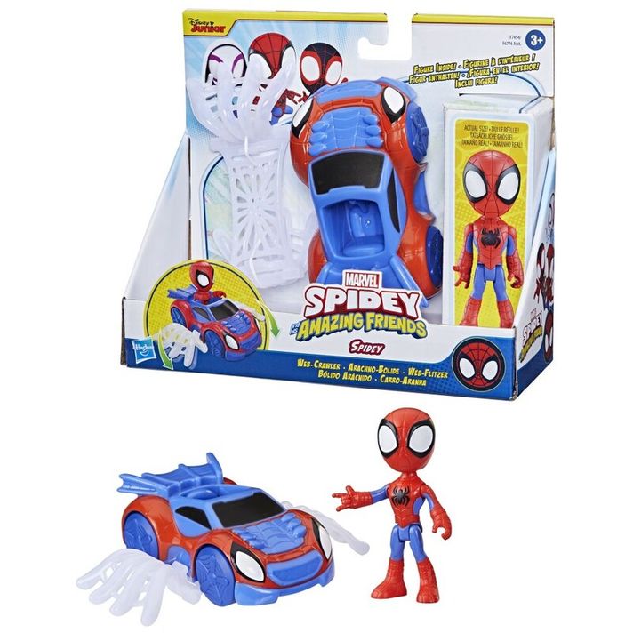 HASBRO - Spider-man spidey and his amazing friends základné vozidlo, Mix Produktov