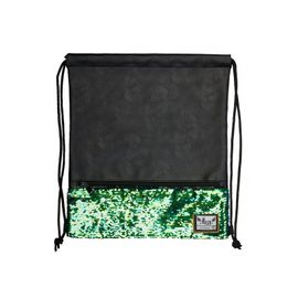 HASH - Luxusné koženkové vrecúško / taška na chrbát HASH, Green Sequins, HS-135, 507019022