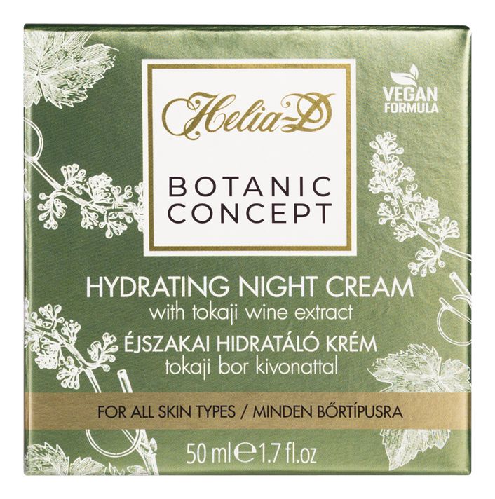 HELIA-D - Botanic Concept Hydratačný nočný krém s tokajským vínnym extraktom 50 ml