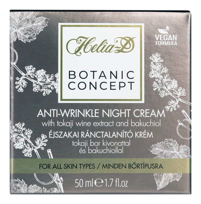 HELIA-D - Botanic Concept Nočný krém proti vráskam s tokajským vínnym extraktom 50 ml
