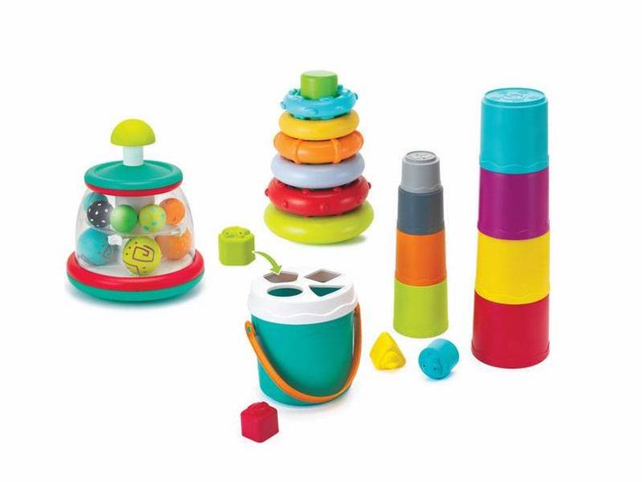 INFANTINO - Súprava hračiek 3v1 Stack, Sort & Spin
