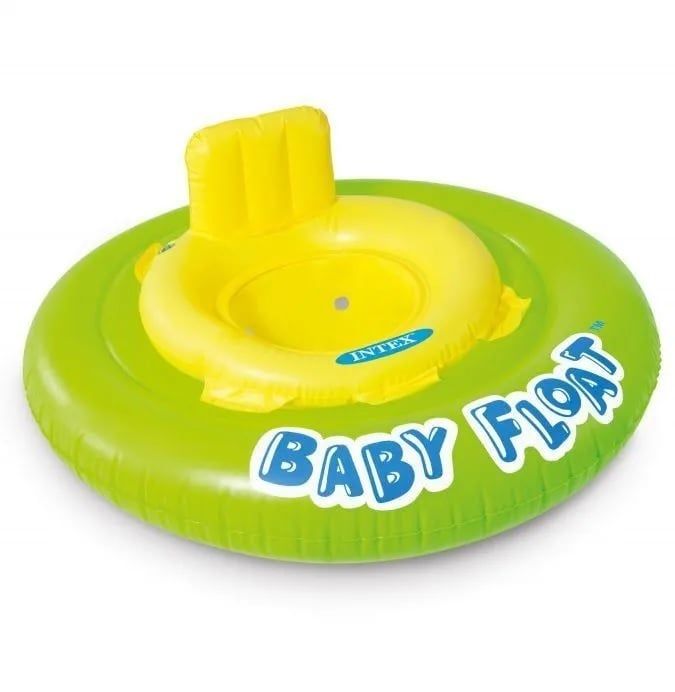 INTEX - nafukovacia sedačka do vody Baby float 76 cm oranžová