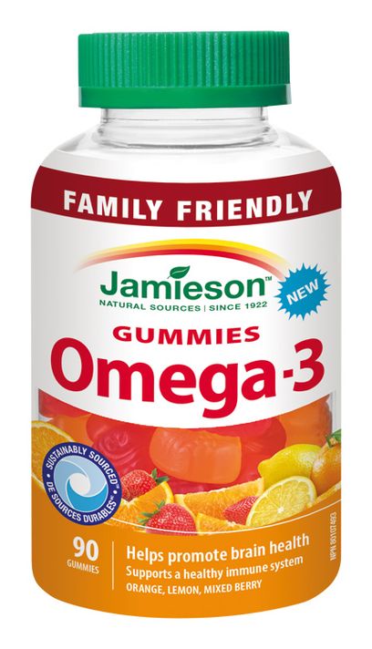 JAMIESON - Omega-3 Gummies želatínové pastilky 90 pas.