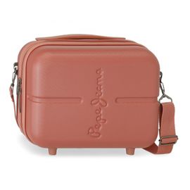 JOUMMA BAGS - ABS Cestovný kozmetický kufrík PEPE JEANS HIGHLIGHT Terracota, 21x29x15cm, 9L, 7683926