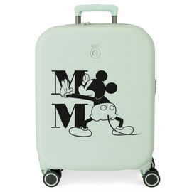 JOUMMA BAGS - ABS cestovný kufor MICKEY MOUSE Happines Verde, 55x40x20cm, 37L, 3668624 (small exp.)