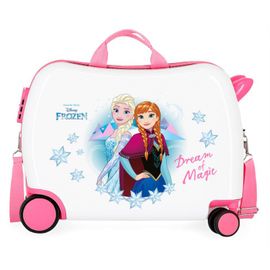 JOUMMA BAGS - Detský cestovný kufor na kolieskach / odrážadlo DISNEY FROZEN Pink Magic, 34L, 4729861