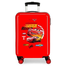 JOUMMA BAGS - Luxusný ABS cestovný kufor DISNEY CARS Rusteeze Red, 55x38x20cm, 34L, 2391721