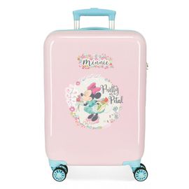 JOUMMA BAGS - Luxusný detský ABS cestovný kufor MINNIE MOUSE Florals, 55x38x20cm, 34L, 2411721