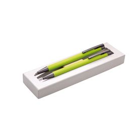 JUNIOR - Darčeková sada kov mechanická ceruzka +guľočkové pero ARMI SOFT svetlo zelená