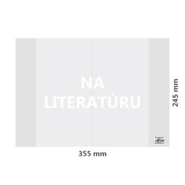 JUNIOR - Obal na Literatúru PVC 355x245 mm, hrubý/transparentný, 1 ks