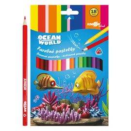 JUNIOR - Pastelky Ocean World trojhranné 18 ks
