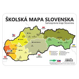 JUNIOR - Školská mapa SR šablóna krajov