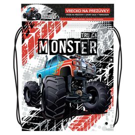 JUNIOR - Vrecko na prezuvky s potlačou - Seria 4 - Monster Truck