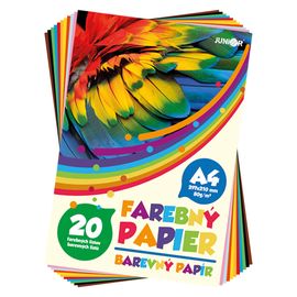 JUNIOR - Zložka farebného papiera A4 20 listov 80g