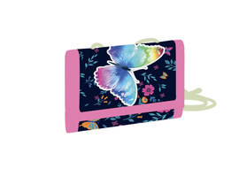 KARTON PP - Detská peňaženka so šnúrkou - Motýľ