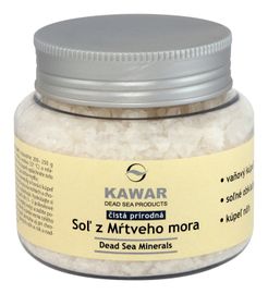 KAWAR - Kúpeľová soľ z Mŕtveho mora 250g (dóza)