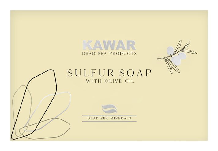 KAWAR - Sírové mydlo s minerálmi z Mŕtveho mora 120g