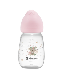KIKKABOO - Dojčenská fľaša 260ml 3m+ Savanna Pink