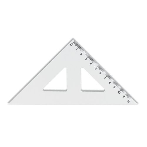 KOH-I-NOOR - Trojuholník transparentný s ryskou, 12 cm