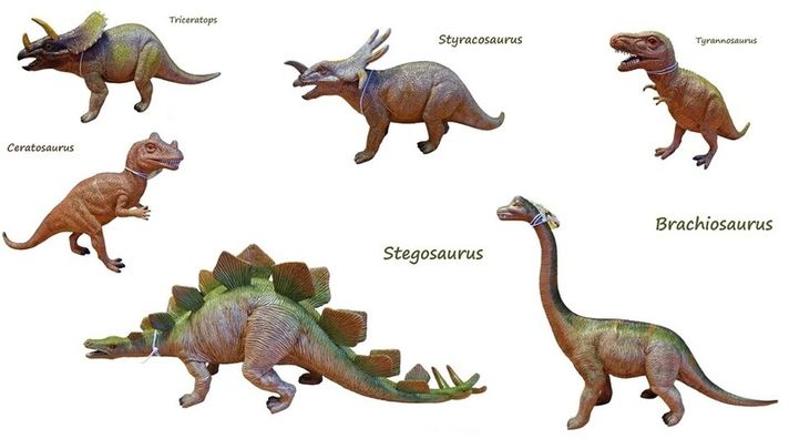 LAMPS - Dinosaurus rôzne druhy cca 35cm, Mix Produktov