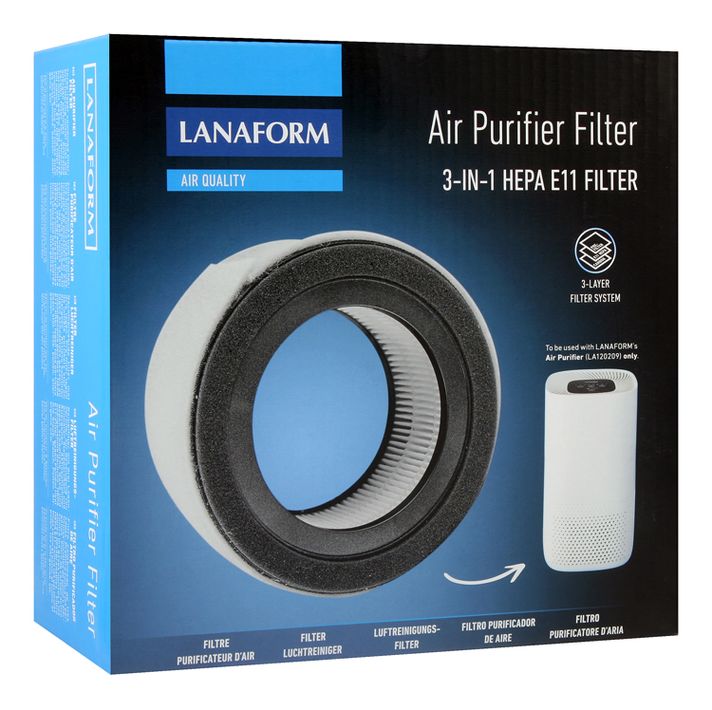 LANAFORM - Air Purifier HEPA E11 filter 3-v-1