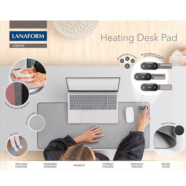 LANAFORM - Heating Desk Pad vyhrievacia podložka na stôl 80x33 cm