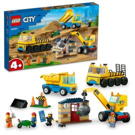 LEGO - City 60391 Stavebná dodávka a demolačný žeriav