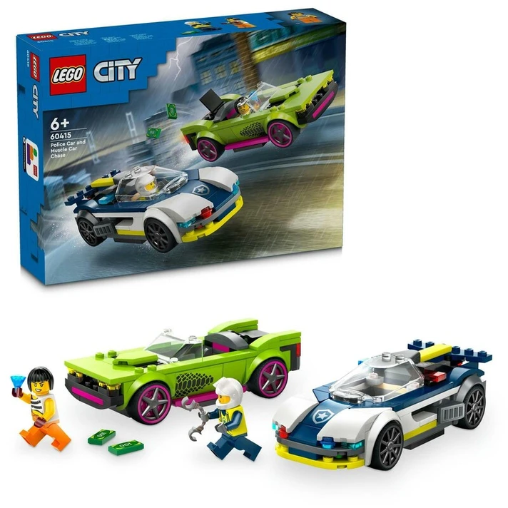 LEGO -  City 60415 Naháňačka policajného auta a športiak