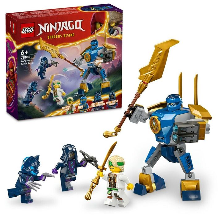 LEGO -  NINJAGO 71805 Bojový balíček Jayovho robota