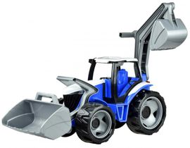 LENA - Traktor s lyžicou a bagrom, modro sivý