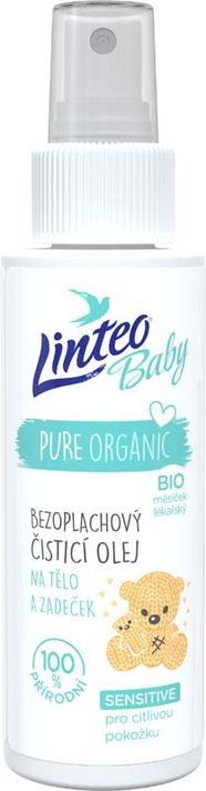 LINTEOBABY - Detsky čistiaci olej na telo a zadoček Baby 100 ml